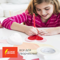 Пенопластовые заготовки для творчества "Сердечки", 1 шт., 150 мм, ОСТРОВ СОКРОВИЩ, 661361