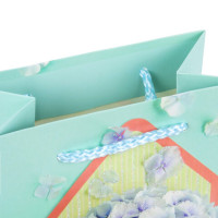 Пакет подарочный 11,4x6,4x14,6 см ЗОЛОТАЯ СКАЗКА "Summer Flowers", глиттер, голубой, 608246 Пакет подарочный 11,4x6,4x14,6 см ЗОЛОТАЯ СКАЗКА "Summer Flowers", глиттер, голубой, 608246