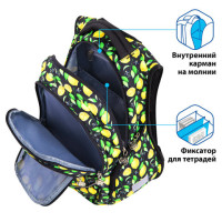 Рюкзак BRAUBERG SPECIAL, "Lemons", 44х30х13 см, 270671