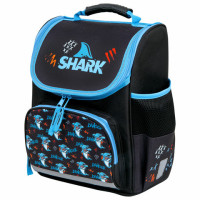 Ранец ПИФАГОР BASIC, 1 отделение, 3 кармана, эргономичная спинка, "Angry shark", 35х28х18 см, 272044 Ранец ПИФАГОР BASIC, 1 отделение, 3 кармана, эргономичная спинка, "Angry shark", 35х28х18 см, 272044