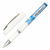 Ручка шариковая масляная с грипом BRAUBERG "Roll-X", СИНЯЯ, корпус белый с печатью, узел 0,7 мм, линия письма 0,35 мм, 143008 Ручка шариковая масляная с грипом BRAUBERG "Roll-X", СИНЯЯ, корпус белый с печатью, узел 0,7 мм, линия письма 0,35 мм, 143008