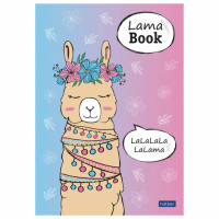 Блокнот А5 (145х210 мм), 50 л., склейка, обложка картон, в точечку, HATBER "Premium", "I love LAMA", 50Б5лA9к Блокнот А5 (145х210 мм), 50 л., склейка, обложка картон, в точечку, HATBER "Premium", "I love LAMA", 50Б5лA9к