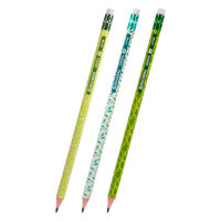 Карандаш чернографитный BRAUBERG "GREEN", 1 шт., HB, с ластиком, пластиковый, ассорти, 181746 Карандаш чернографитный BRAUBERG "GREEN", 1 шт., HB, с ластиком, пластиковый, ассорти, 181746