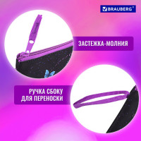 Папка для тетрадей BRAUBERG А5, 1 отделение, полиэстер, на молнии, с ручкой, "Fly Aways", 271499 Папка для тетрадей BRAUBERG А5, 1 отделение, полиэстер, на молнии, с ручкой, "Fly Aways", 271499