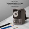 Точилка механическая BRAUBERG "STYLE", для ч/гр и цветных карандашей (в том числе утолщенных), крепление к столу, корпус черный, 228482