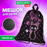 Мешок для обуви BRAUBERG KIDS, с петлей, 42х34 см, "Amazed cat", 271629 Мешок для обуви BRAUBERG KIDS, с петлей, 42х34 см, "Amazed cat", 271629
