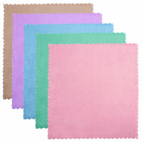 Салфетки для уборки из ПЛЮШЕВОЙ микрофибры 30х30 см, КОМПЛЕКТ 20 шт. "PASTEL", LAIMA HOME, 608444