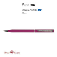 Ручка шариковая BRUNO VISCONTI "Palermo", бордовый металлический корпус, 0,7 мм, синяя, 20-0250/04