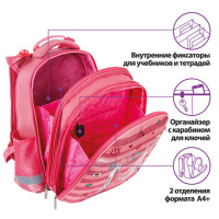 Ранец ЮНЛАНДИЯ EXTRA, с дополнительным объемом, "Pink sneakers", 38x29x18 см, 229928 Ранец ЮНЛАНДИЯ EXTRA, с дополнительным объемом, "Pink sneakers", 38x29x18 см, 229928
