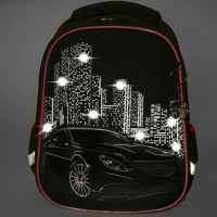 Ранец BRAUBERG PREMIUM, 2 отделения, с брелком, "City car", LED ЛАМПОЧКИ, 38х29х16 см, 271356 Ранец BRAUBERG PREMIUM, 2 отделения, с брелком, "City car", LED ЛАМПОЧКИ, 38х29х16 см, 271356