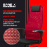 Кресло офисное BRABIX PREMIUM "Ultimate EX-801" хром, плотная двойная сетка Х2, черное/красное, 532921 Кресло офисное BRABIX PREMIUM "Ultimate EX-801" хром, плотная двойная сетка Х2, черное/красное, 532921