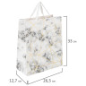 Пакет подарочный 26,5x12,7x33 см ЗОЛОТАЯ СКАЗКА "Golden Marble", тиснение фольгой, 608251