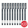 Ручки гелевые BRAUBERG X-WRITER 1800, УВЕЛИЧЕННАЯ ДЛИНА ПИСЬМА 1 800 м, ЧЕРНЫЕ, КОМПЛЕКТ 10 ШТУК, стандартный узел 0,5 мм, 144138 Ручки гелевые BRAUBERG X-WRITER 1800, УВЕЛИЧЕННАЯ ДЛИНА ПИСЬМА 1 800 м, ЧЕРНЫЕ, КОМПЛЕКТ 10 ШТУК, стандартный узел 0,5 мм, 144138
