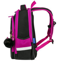 Ранец BRAUBERG QUADRO, 3 отделения, с брелоком, "Black cat", 37х28х18 см, 271358 Ранец BRAUBERG QUADRO, 3 отделения, с брелоком, "Black cat", 37х28х18 см, 271358