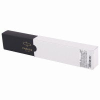Ручка шариковая PARKER "Jotter Plastic CT", корпус белый, детали из нержавеющей стали, синяя, R0032930