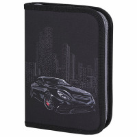 Пенал BRAUBERG, 1 отделение, 1 откидная планка, полиэстер, 21х14 см, "Night Car", 271522 Пенал BRAUBERG, 1 отделение, 1 откидная планка, полиэстер, 21х14 см, "Night Car", 271522