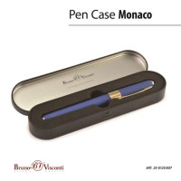 Ручка подарочная шариковая BRUNO VISCONTI "Monaco", темно-синий корпус, 0,5 мм, футляр, синяя, 20-0125/607 Ручка подарочная шариковая BRUNO VISCONTI "Monaco", темно-синий корпус, 0,5 мм, футляр, синяя, 20-0125/607