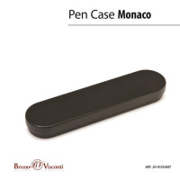 Ручка подарочная шариковая BRUNO VISCONTI "Monaco", темно-синий корпус, 0,5 мм, футляр, синяя, 20-0125/607 Ручка подарочная шариковая BRUNO VISCONTI "Monaco", темно-синий корпус, 0,5 мм, футляр, синяя, 20-0125/607