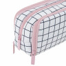 Пенал-органайзер BRAUBERG, 2 откидные планки, полиэстер, 23x9х7 см, "Checkered white", 272315 Пенал-органайзер BRAUBERG, 2 откидные планки, полиэстер, 23x9х7 см, "Checkered white", 272315