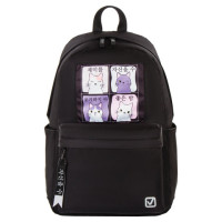 Рюкзак BRAUBERG FASHION CITY, универсальный, "Anime Cats", черный, 44х31х16 см, 229965 Рюкзак BRAUBERG FASHION CITY, универсальный, "Anime Cats", черный, 44х31х16 см, 229965