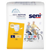 Подгузники-трусы для взрослых SENI ACTIVE NORMAL Large, КОМПЛЕКТ 30 шт., одноразовые, SE-096-LA30-RU0 Подгузники-трусы для взрослых SENI ACTIVE NORMAL Large, КОМПЛЕКТ 30 шт., одноразовые, SE-096-LA30-RU0