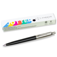Ручка шариковая PARKER "Jotter Plastic CT", корпус черный, ежедневник А5 черный, белый срез, пакет, 880895 Ручка шариковая PARKER "Jotter Plastic CT", корпус черный, ежедневник А5 черный, белый срез, пакет, 880895