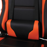 Кресло компьютерное BRABIX "GT Racer GM-100", две подушки, экокожа, черное/оранжевое, 531925 Кресло компьютерное BRABIX "GT Racer GM-100", две подушки, экокожа, черное/оранжевое, 531925