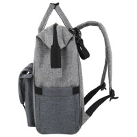 Рюкзак для мамы BRAUBERG MOMMY, крепления для коляски, термокарманы, серый, 41x24x17 см, 270818 Рюкзак для мамы BRAUBERG MOMMY, крепления для коляски, термокарманы, серый, 41x24x17 см, 270818