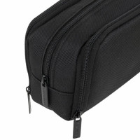 Пенал-органайзер BRAUBERG, 2 откидные планки, полиэстер, 23x9х7 см, "Total black", 272317
