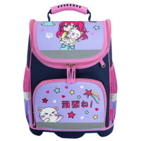 Ранец ЮНЛАНДИЯ WISE, 1 отделение, 3 кармана, устойчивое дно, "Anime hugs", 37x29х15 см, 272074 Ранец ЮНЛАНДИЯ WISE, 1 отделение, 3 кармана, устойчивое дно, "Anime hugs", 37x29х15 см, 272074