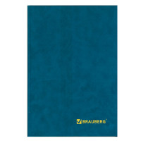 Книга учета 160 л., А4 200*290 мм BRAUBERG, клетка, твердая обложка из картона, бумвинил, блок офсет, 130182