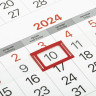 Календарь квартальный на 2024 г., 1 блок, 1 гребень, с бегунком, мелованная бумага, BRAUBERG, "Россия", 115308