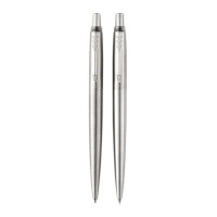 Набор PARKER "Jotter Stainless Steel CT": шариковая ручка синяя и механический карандаш, 2093256 Набор PARKER "Jotter Stainless Steel CT": шариковая ручка синяя и механический карандаш, 2093256