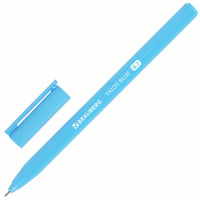 Ручка шариковая BRAUBERG TRIOS BLUE, СИНЯЯ, трехгранная, корпус голубой, игольчатый узел 0,7 мм, линия 0,5 мм, 144158 Ручка шариковая BRAUBERG TRIOS BLUE, СИНЯЯ, трехгранная, корпус голубой, игольчатый узел 0,7 мм, линия 0,5 мм, 144158