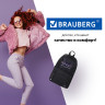 Рюкзак BRAUBERG FASHION CITY универсальный, карман-антивор, "Moon", черный, 44х31х16 см, 270807