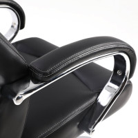 Кресло офисное BRABIX PREMIUM "Total HD-006", НАГРУЗКА до 180 кг, экокожа, хром, черное, 531933