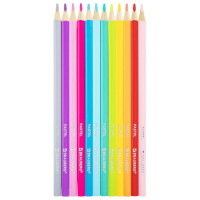 Карандаши цветные BRAUBERG PASTEL, 12 пастельных цветов, трёхгранные, грифель 3 мм, 181850 Карандаши цветные BRAUBERG PASTEL, 12 пастельных цветов, трёхгранные, грифель 3 мм, 181850