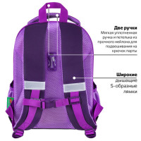 Ранец BRAUBERG KIDS START, 1 отделение, 2 кармана, "Sweet cheeks", велюровая панель, 35х26х13см, 272093 Ранец BRAUBERG KIDS START, 1 отделение, 2 кармана, "Sweet cheeks", велюровая панель, 35х26х13см, 272093
