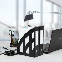 Лоток вертикальный для бумаг КОМПЛЕКТ 2 шт., BRAUBERG "Modern", 245х75х320 мм, черный, 238028 Лоток вертикальный для бумаг КОМПЛЕКТ 2 шт., BRAUBERG "Modern", 245х75х320 мм, черный, 238028