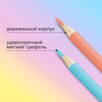 Карандаши цветные BRAUBERG PASTEL, 24 пастельных цвета, трёхгранные, грифель 3 мм, 181851 Карандаши цветные BRAUBERG PASTEL, 24 пастельных цвета, трёхгранные, грифель 3 мм, 181851