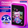 Пенал BRAUBERG, 1 отделение, 1 откидная планка, полиэстер, 21х14 см, "Anime girl", 272323