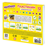 Пластилин классический ЮНЛАНДИЯ "ВЕСЁЛЫЙ ШМЕЛЬ", 12 цветов, 240 грамм, стек, ВЫСШЕЕ КАЧЕСТВО, 106431 Пластилин классический ЮНЛАНДИЯ "ВЕСЁЛЫЙ ШМЕЛЬ", 12 цветов, 240 грамм, стек, ВЫСШЕЕ КАЧЕСТВО, 106431