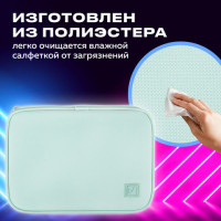 Пенал-косметичка BRAUBERG БОЛЬШОЙ, 1 отделение, 1 откидная планка, ткань, 21x15x6 см, "Mint", 270705 Пенал-косметичка BRAUBERG БОЛЬШОЙ, 1 отделение, 1 откидная планка, ткань, 21x15x6 см, "Mint", 270705