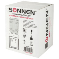 Кулер для воды SONNEN TSE-02WT, настольный, НАГРЕВ/ОХЛАЖДЕНИЕ ЭЛЕКТРОННОЕ, 2 крана, белый, 455413 Кулер для воды SONNEN TSE-02WT, настольный, НАГРЕВ/ОХЛАЖДЕНИЕ ЭЛЕКТРОННОЕ, 2 крана, белый, 455413