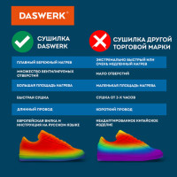 Сушилка для обуви электрическая с таймером, USB-разъём, сушка для обуви, 9 Вт, DASWERK, SD9, 456202 Сушилка для обуви электрическая с таймером, USB-разъём, сушка для обуви, 9 Вт, DASWERK, SD9, 456202