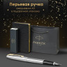 Ручка перьевая PARKER "Jotter Core Stainless Steel GT", ежедневник А5 черный, пакет, 880902 Ручка перьевая PARKER "Jotter Core Stainless Steel GT", ежедневник А5 черный, пакет, 880902