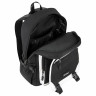 Рюкзак BRAUBERG FUSION универсальный, USB-порт, черный с белыми вставками, 45х31х15 см, 271657 Рюкзак BRAUBERG FUSION универсальный, USB-порт, черный с белыми вставками, 45х31х15 см, 271657