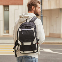 Рюкзак BRAUBERG FUSION универсальный, USB-порт, черный с белыми вставками, 45х31х15 см, 271657 Рюкзак BRAUBERG FUSION универсальный, USB-порт, черный с белыми вставками, 45х31х15 см, 271657