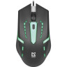 Мышь проводная DEFENDER Flash MB-600L, 800-1200 dpi, 4 кнопки + 1 колесо-кнопка, оптическая, черная, 52600