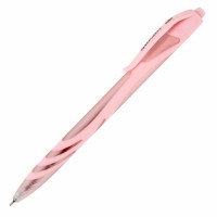 Ручка шариковая автоматическая BRAUBERG ULTRA COLOR PASTEL, soft-touch, СИНЯЯ, пишущий узел 0,7 мм, линия 0,35 мм, 144204